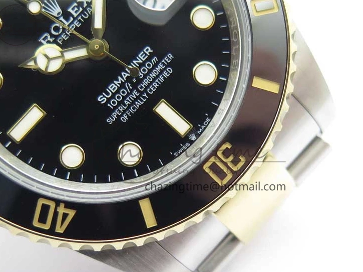 41mm 126613 LN YG Bracelet SS YG Dial Best Black SS Maker BP Edition Submariner on 0226